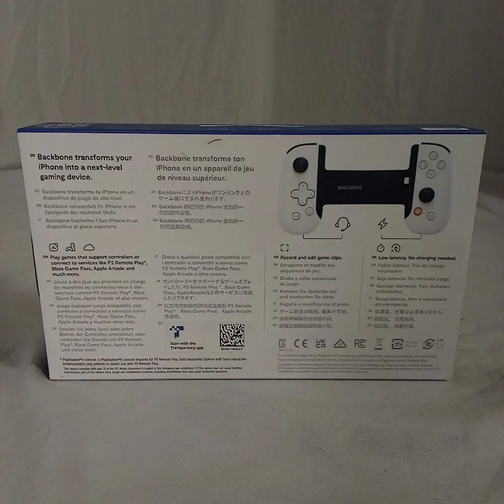 Playstation Backbone one iPhone lightning Edition Mobile Gaming Controller White